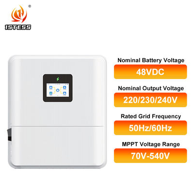 Low Voltage IP65 Single Phase 48V 3kw 3.6kw 4.6kw Solar Hybrid Inverter On/Off Grid 48V 5kw 6kw Hybrid Solar Inverter with MPPT