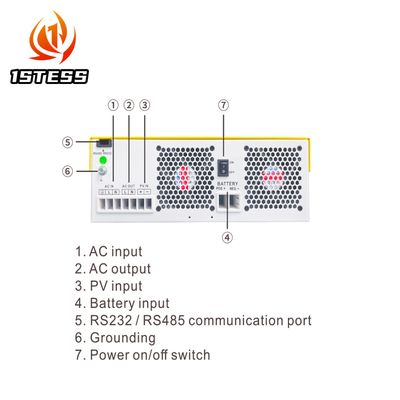 24V 48V 3.5kW 5.5kW Hybrid Solar Inverter Pure Sine Wave MPPT